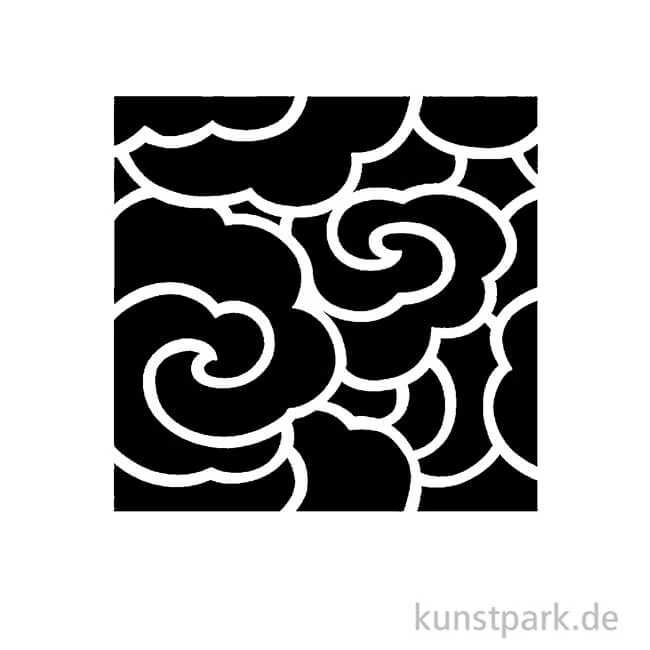 Artikelbild 2 des Artikels “Schablone - Chinesische Wolken, Größe 110x110 mm “