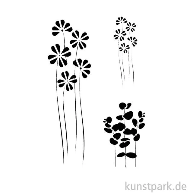 Artikelbild 2 des Artikels “Schablone - Flower Mix, 15 x 20 cm “
