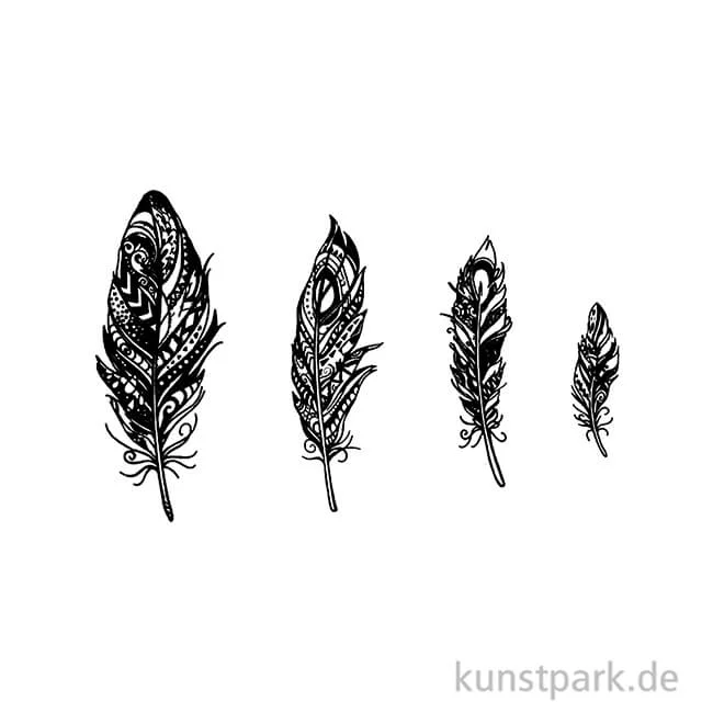 Artikelbild 2 des Artikels “Schablone Mandala-Federn DIN A5, inklusive Rakel “