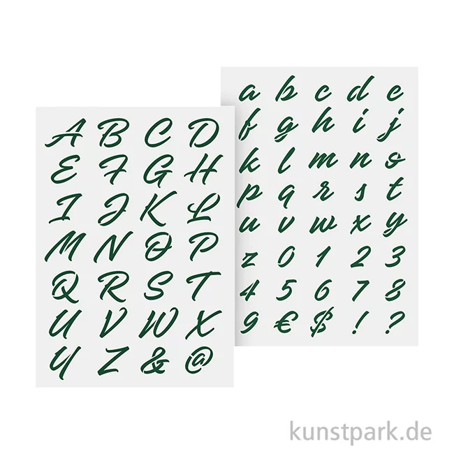 Artikelbild 2 des Artikels “Schablonen - Alphabet Set, Groß + Kleinbuchstaben, Ornamental, A4 “