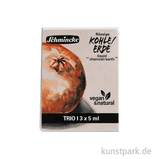 Artikelbild 2 des Artikels “Schmincke Flüssige Kohle + Erde Kartonset, 3 x 5 ml “