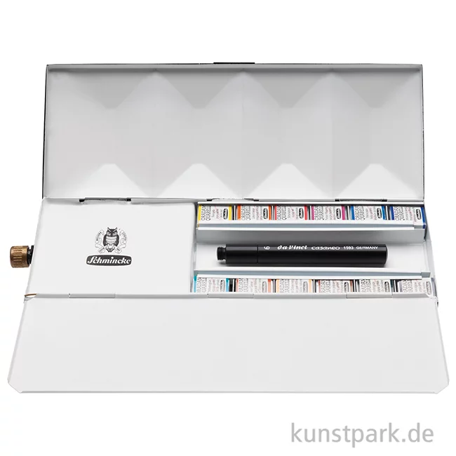 Artikelbild 2 des Artikels “Schmincke HORADAM Aquarellkasten mit Wassertank, 12 x 1/2 Näpfchen “
