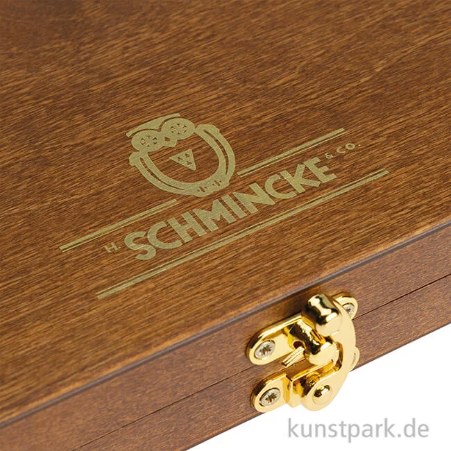 Artikelbild 2 des Artikels “Schmincke HORADAM Aquarellkasten, Retro II, Holz, 12 x 5 ml + Zubehör “