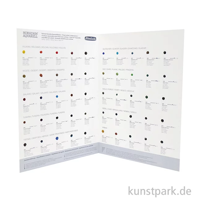 Artikelbild 2 des Artikels “Schmincke Supergranulierend - Dot Card 50 Farbtöne - HORADAM Farbkarte “