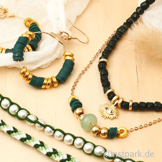 Artikelbild 2 des Artikels “Schmuck Bastelset - Jade, Grün, Gold “