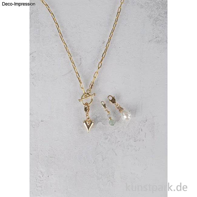 Artikelbild 2 des Artikels “Schmuck Knebelverschluss filigran, 14 mm ø, Gold “