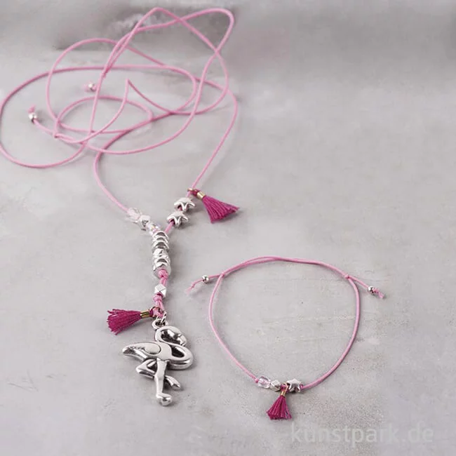Artikelbild 2 des Artikels “Schmuckset - Vaia Flamingo für 1 Kette und 1 Armband “
