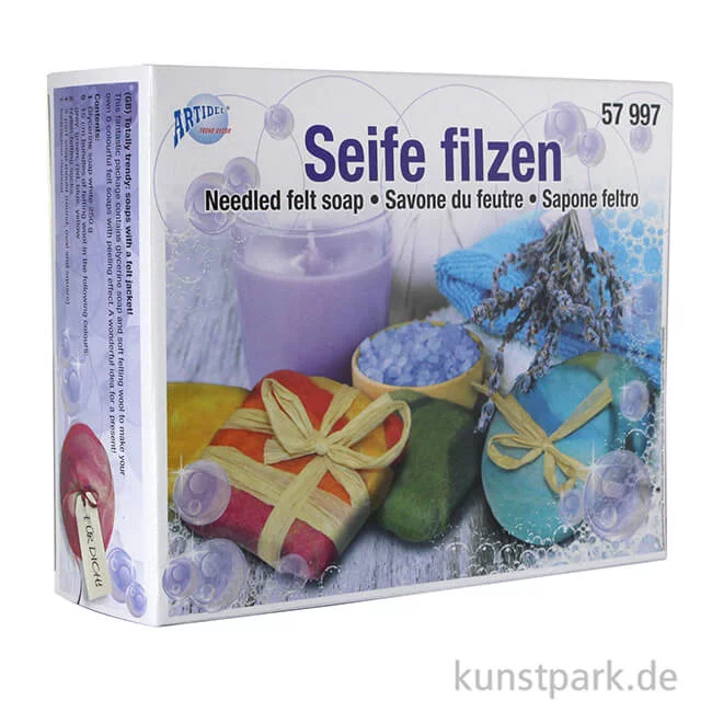 Artikelbild 2 des Artikels “Seife filzen - Starter-Set mit 10 teiligem Zubehör “