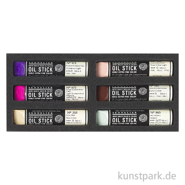 Artikelbild 2 des Artikels “Sennelier Ölsticks - 6er Set, helle Portraitfarben “