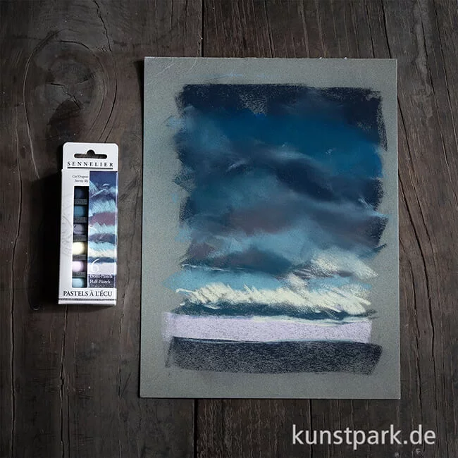 Artikelbild 2 des Artikels “Sennelier Softpastell ECU - 6 x 1/2 Stifte, stürmischer Himmel “