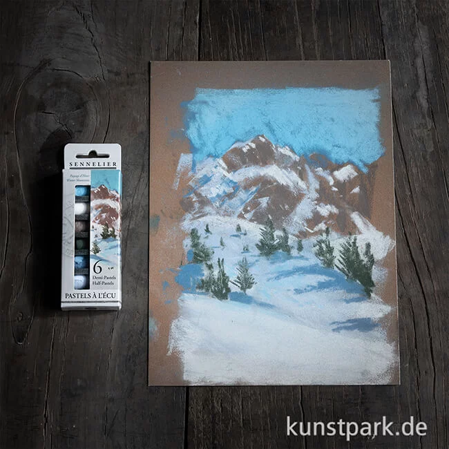 Artikelbild 2 des Artikels “Sennelier Softpastell ECU - 6 x 1/2 Stifte, Winterberge “