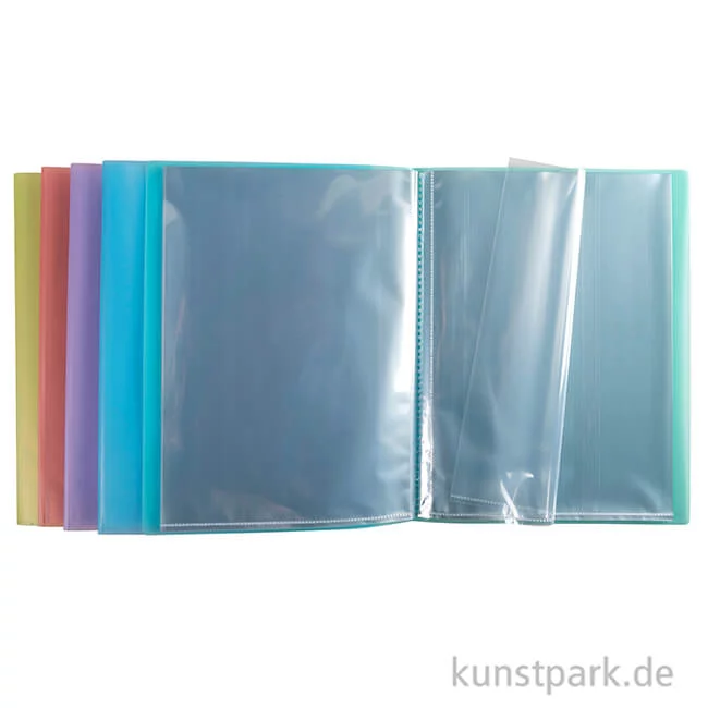 Artikelbild 2 des Artikels “Sichtmappen für DIN A4 mit 40 Hüllen, Pastellfarben “
