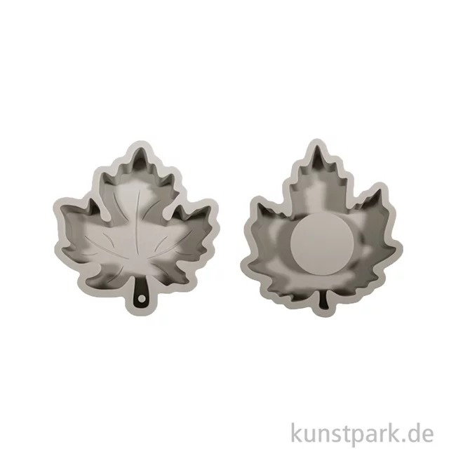Artikelbild 2 des Artikels “Silikon Gießform - Ahornblätter, 2-teilig, 11 x 9,5 x 2 cm “