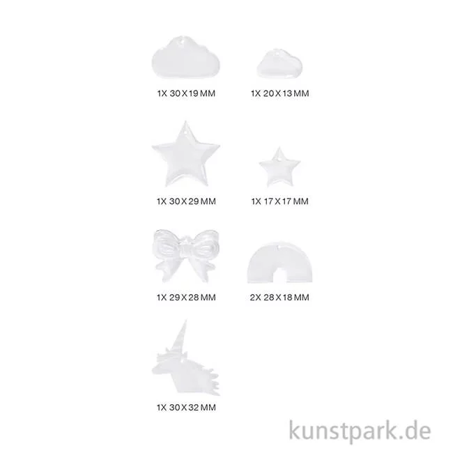 Artikelbild 2 des Artikels “Silikon Gießform - Anhänger, Regenbogen “