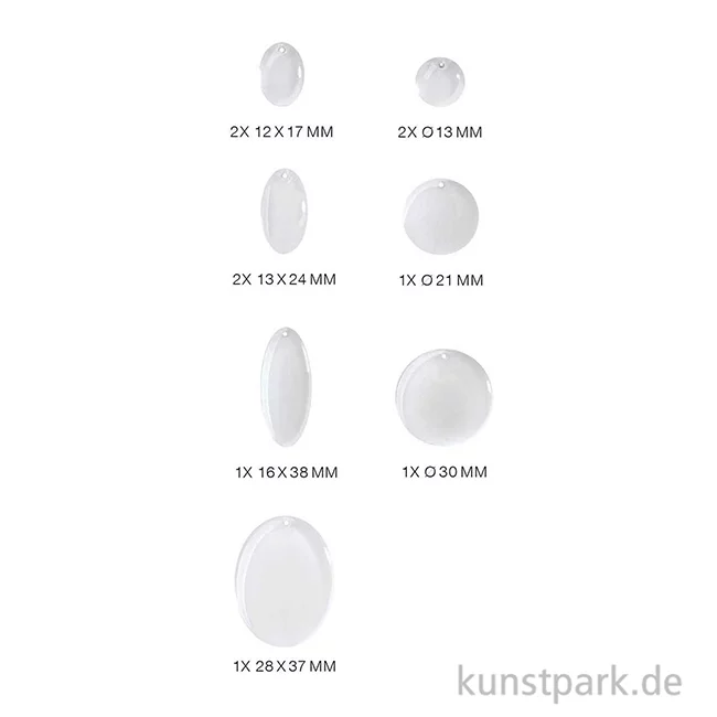 Artikelbild 2 des Artikels “Silikon Gießform - Anhänger, Rund “