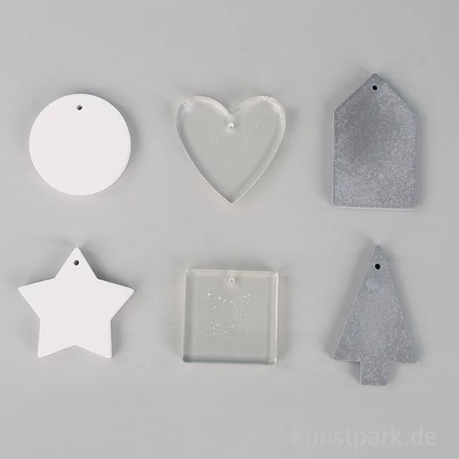 Artikelbild 2 des Artikels “Silikon-Gießform mit 6 verschiedenen Deko-Formen “