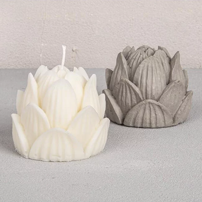 Artikelbild 2 des Artikels “Silikon Gießform - Kerze Lotusblüte, Durchmesser 5,5 cm, Höhe 5,5 cm “