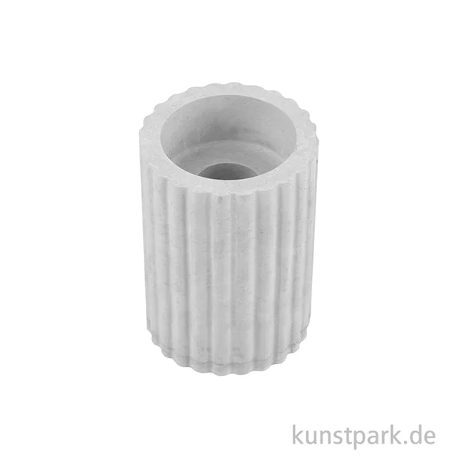 Artikelbild 2 des Artikels “Silikon Gießform - Kerzenhalter geriffelt, ø 52 mm, Höhe 8 cm “