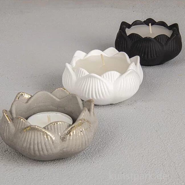 Artikelbild 2 des Artikels “Silikon Gießform - Kerzenhalter Lotus, Durchmesser 8 cm, Höhe 3,5 cm “