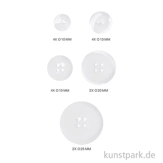 Artikelbild 2 des Artikels “Silikon Gießform - Knöpfe, 16 Motive “