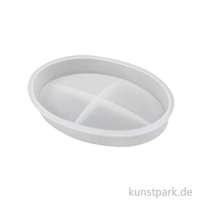 Artikelbild 2 des Artikels “Silikon Gießform - Seifenschale Oval, 12,3 x 8,3 x 1,8 cm “