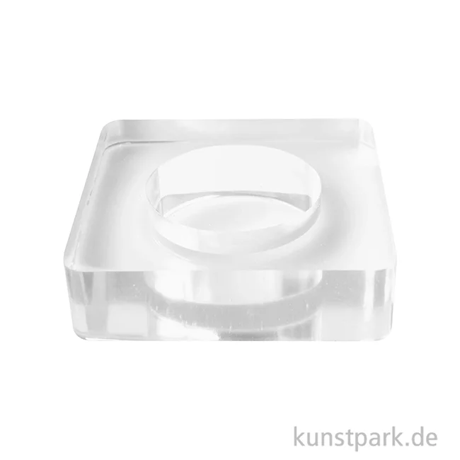 Artikelbild 2 des Artikels “Silikon Gießform - Teelichthalter Quadratisch, 7,5 x 7,5 x 2 cm “