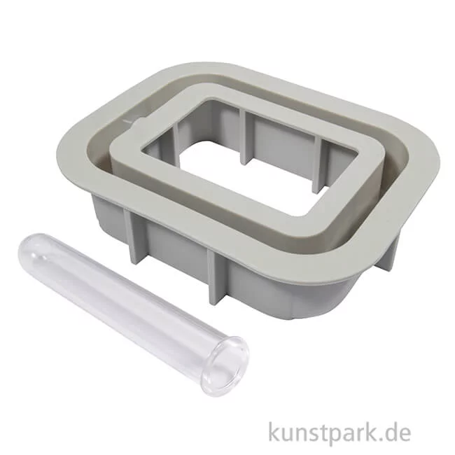 Artikelbild 2 des Artikels “Silikon Gießform - Vase Rechteck, 10,5 x 3,7 x 14 cm “