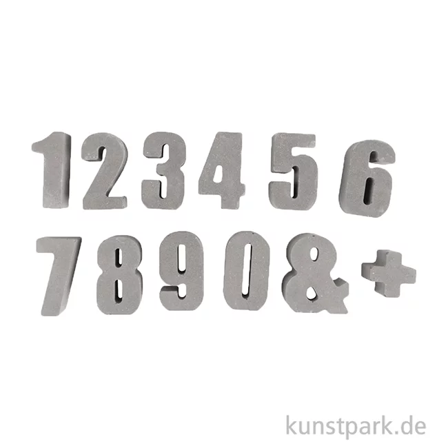 Artikelbild 2 des Artikels “Silikon Gießform - Zahlen 0-9, 12 Motive, 14,5 x 26 x 2,5 cm “
