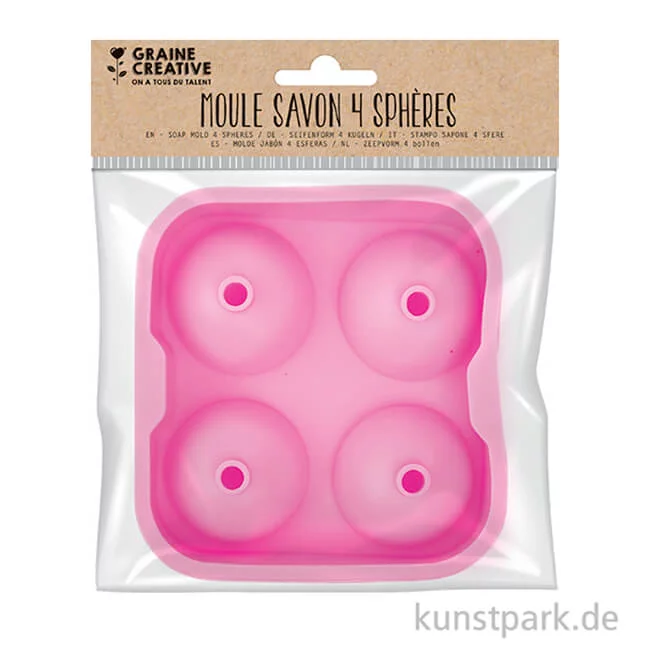 Artikelbild 2 des Artikels “Silikonform - 4 Kugeln, 45 mm Durchmesser “