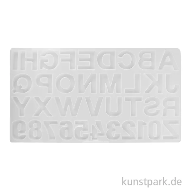 Artikelbild 2 des Artikels “Silikonform Buchstaben + Zahlen, 4 cm “