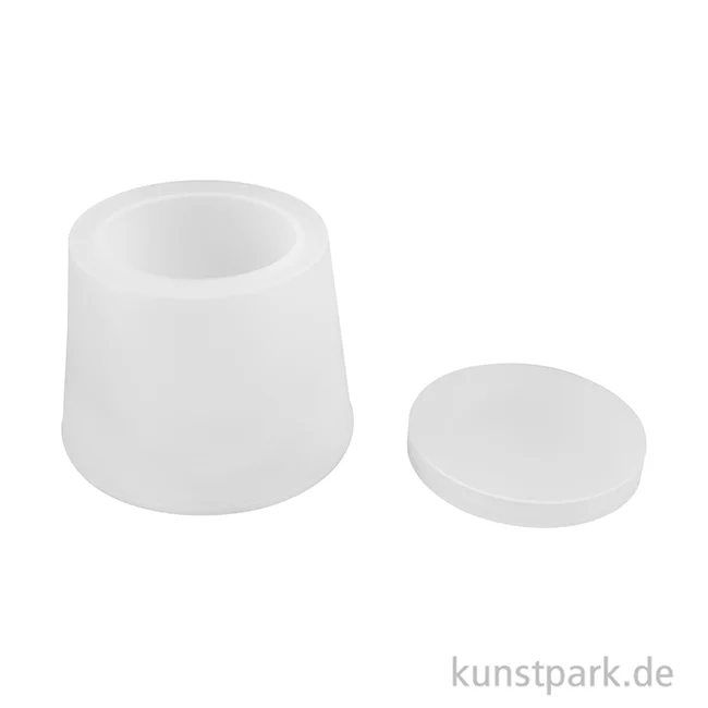 Artikelbild 2 des Artikels “Silikonform Dose mit Deckel, 8,5 x 7,5 cm “