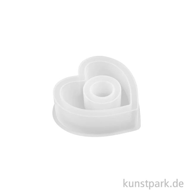 Artikelbild 2 des Artikels “Silikonform Kerzenhalter Herz, 8 x 2,5 cm “