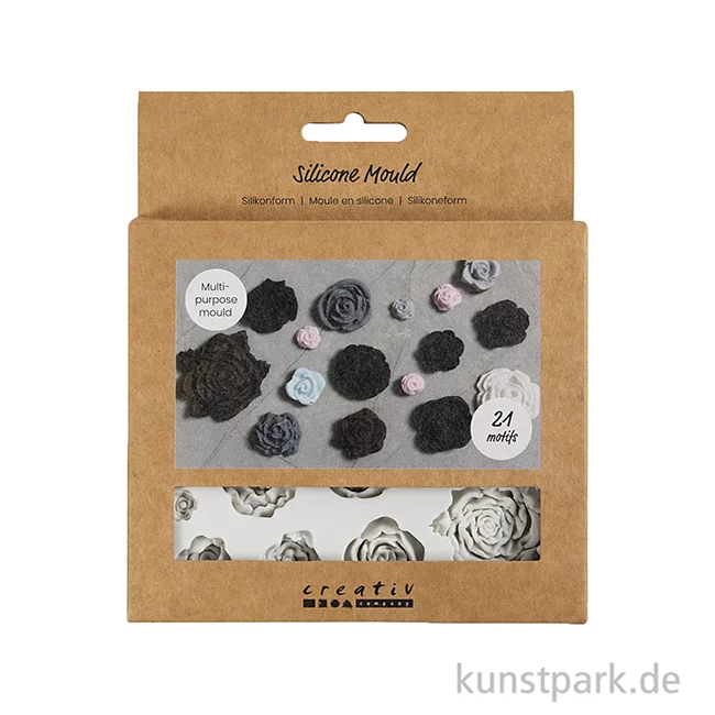 Artikelbild 2 des Artikels “Silikonform, Rosen, Höhe 0,5-1 cm, Länge 0,8-4 cm “
