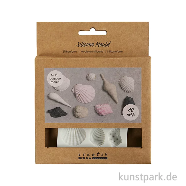 Artikelbild 2 des Artikels “Silikonform, Schneckenmuscheln + Muscheln, 1-2,8 x 1 cm “