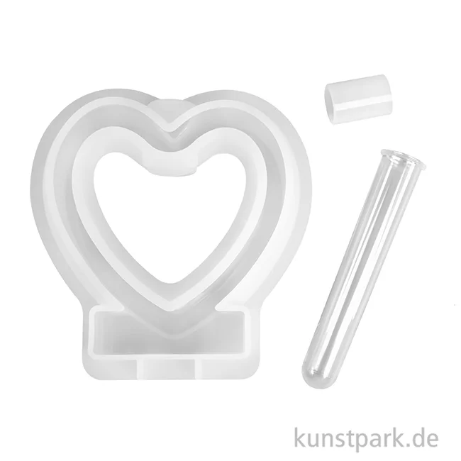 Artikelbild 2 des Artikels “Silikonform Vase, Herz, 13,5 x 12 x 3 cm “