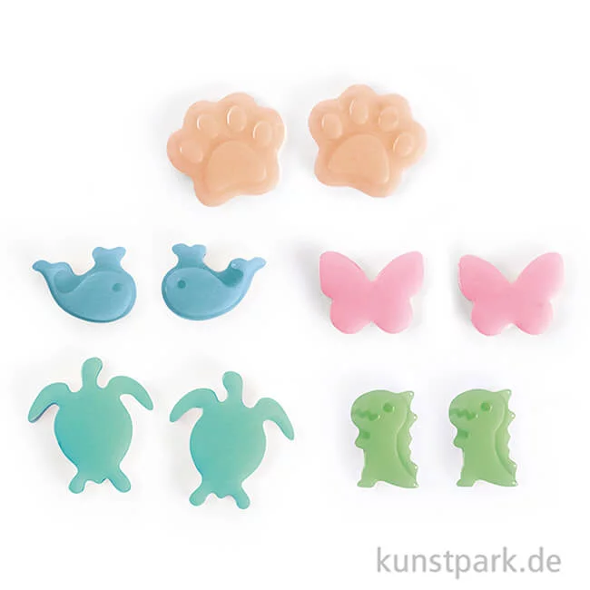 Artikelbild 2 des Artikels “Silikonformen für Schmuck - Mini Tiere, 5er Set “