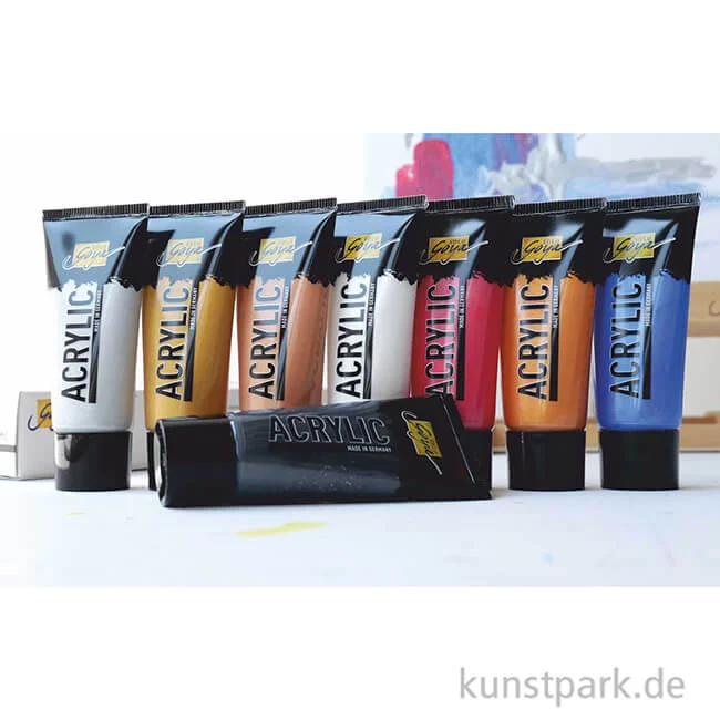 Artikelbild 2 des Artikels “Solo Goya Acrylfarben Set - Glitzer + Metallic Effekt, 8 x 20 ml “