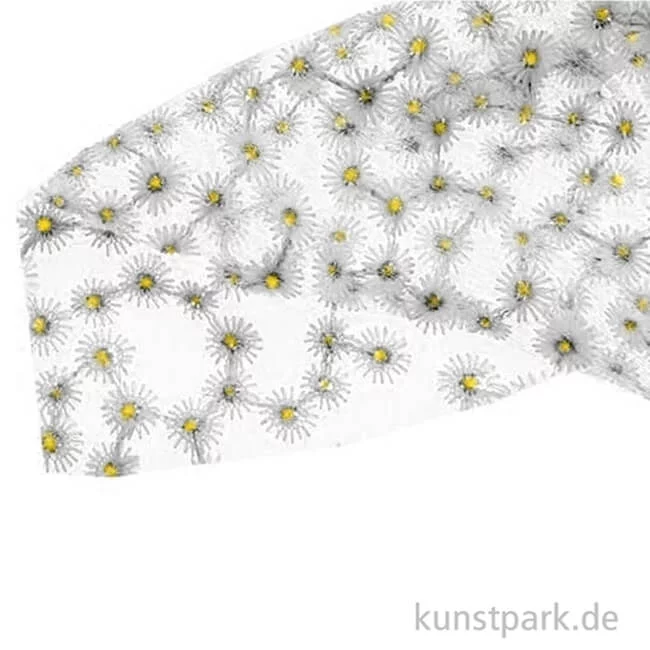 Artikelbild 2 des Artikels “Spitzenstoff Zuschnitt - Daisy, Weiß, 50 x 65 cm “