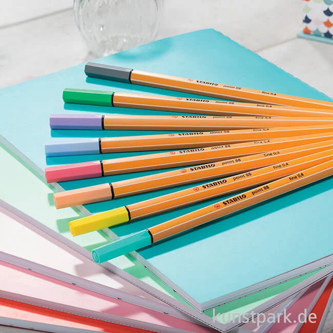 Artikelbild 2 des Artikels “STABILO Point 88 Fineliner 8er Etui - Pastel Colors “