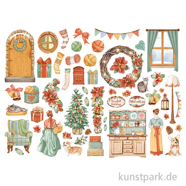 Artikelbild 2 des Artikels “Stamperia Die Cuts - All Around Christmas, 55 Stanzteile “