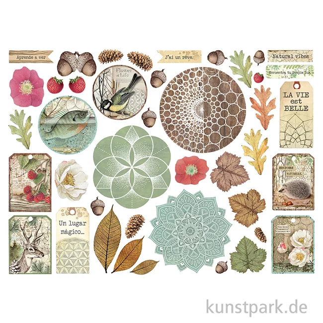 Artikelbild 2 des Artikels “Stamperia Die Cuts - Forest, 41 Stanzteile “