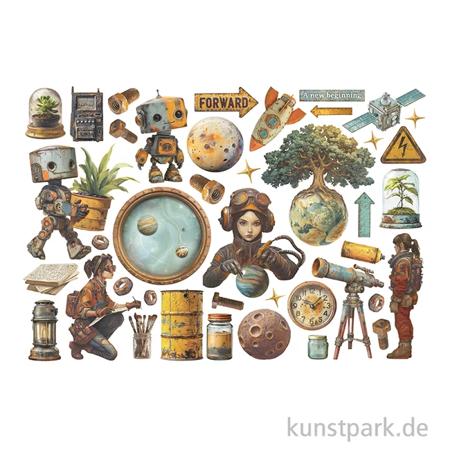 Artikelbild 2 des Artikels “Stamperia Ephemera Aufkleber - A New Beginning “