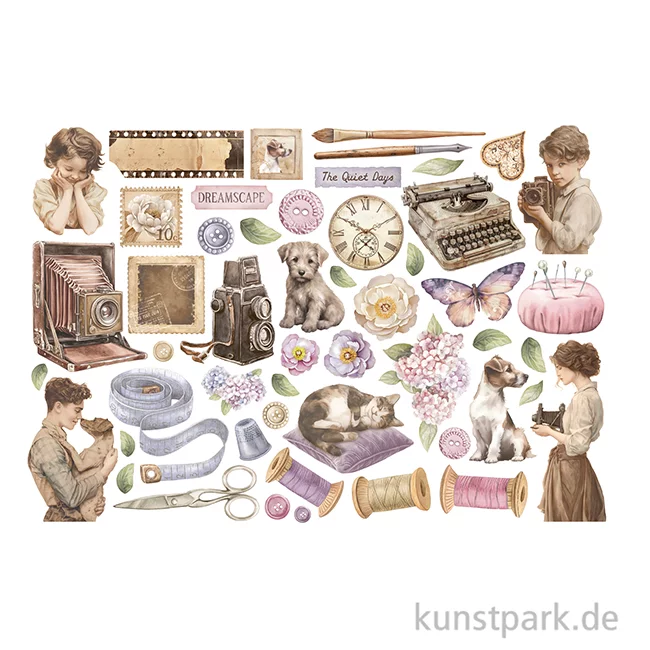 Artikelbild 2 des Artikels “Stamperia Ephemera Aufkleber - Quiet Days “