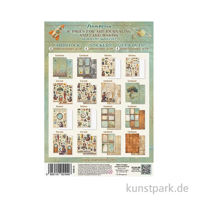 Artikelbild 2 des Artikels “Stamperia Junk Journal Set, 16 Blatt, A4 - A New Beginning “