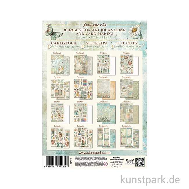 Artikelbild 2 des Artikels “Stamperia Junk Journal Set, 16 Blatt, A4 - Daisy Art “