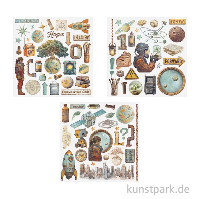 Artikelbild 2 des Artikels “Stamperia Rub On Transferfolien - A New Beginning, 6 Blatt “