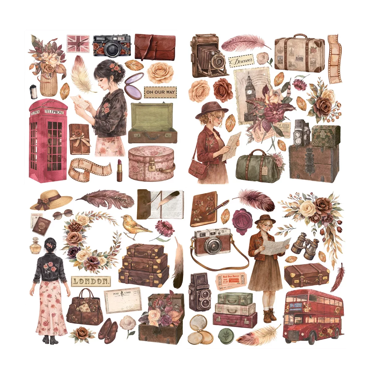 Artikelbild 2 des Artikels “Stamperia Rub On Transferfolien - Our Way, 6 Blatt “