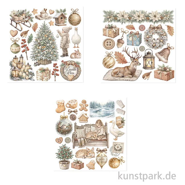 Artikelbild 2 des Artikels “Stamperia Rub On Transferfolien - White Christmas, 6 Blatt “