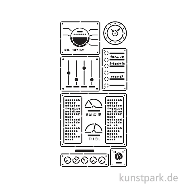 Artikelbild 2 des Artikels “Stamperia Schablone - A New Beginning Control Panel, 12 x 25 cm “