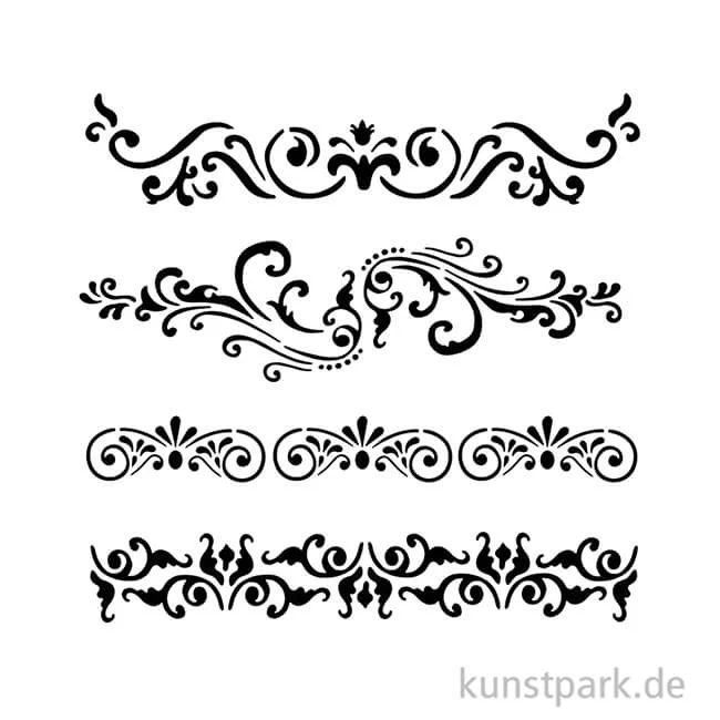 Artikelbild 2 des Artikels “Stamperia Schablone - Around the World Borders, 18 x 18 cm “